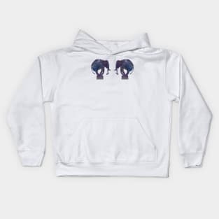 Balance - elephant in mixed media Kids Hoodie